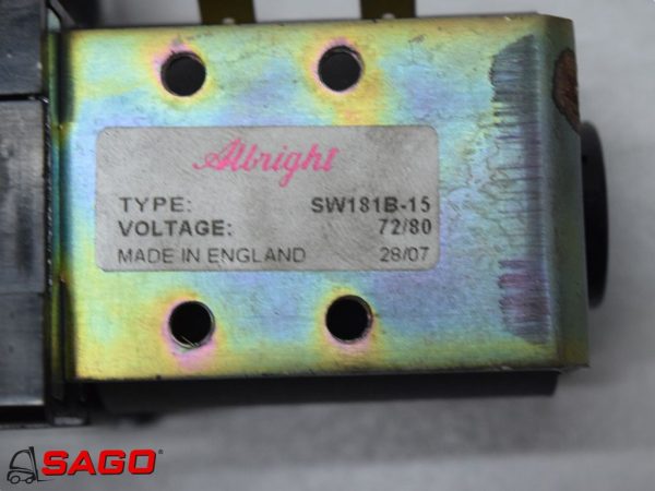 Elektryczne sterowanie i komponenty - Typ: Albright Schütz SW181B-15. 72/80V