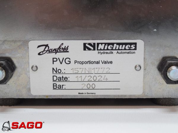 Hydraulika - Typ: DANFOSS Steuerblock PVG32/2 Sektionen 12Volt mit Endplatte als PVSP 157NI1772