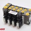 Hydraulika - Typ: DANFOSS Steuerblock PVG32/4 Sektionen 12Volt mit Endplatte als PVSP  157NI1089