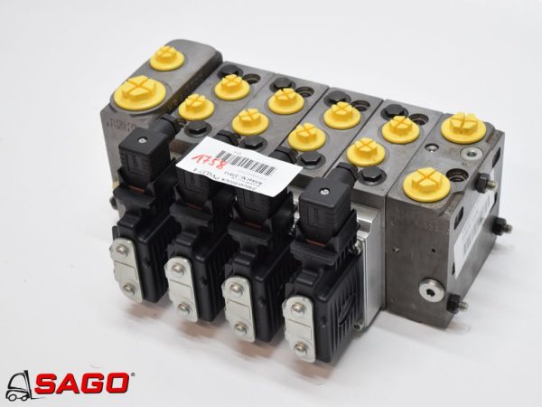 Hydraulika - Typ: DANFOSS Steuerblock PVG32/4 Sektionen 12Volt mit Endplatte als PVSP  157NI1089