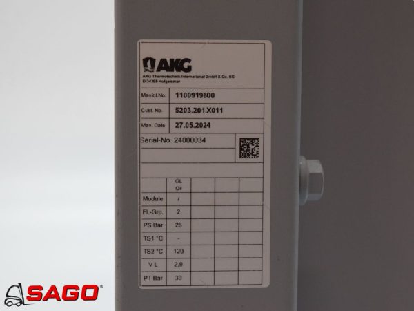 układy chłodzenia i wydechowe - Typ: Kühler AKG 1100919800
