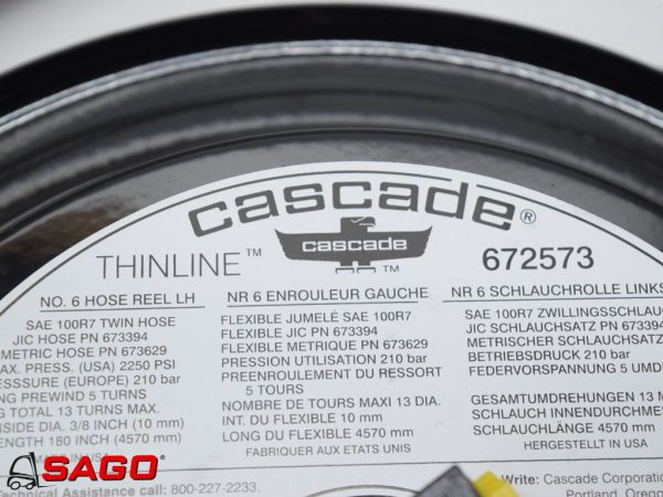 Hydraulika - Typ: Schlauchtrommel links Cascada Thinline R-2 673704(L 3900)