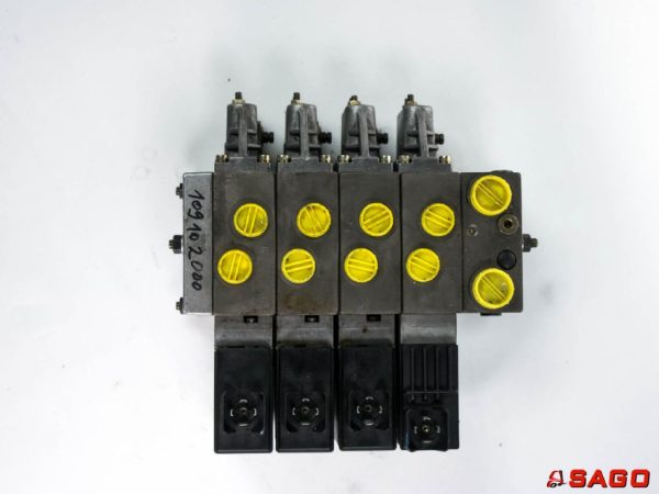 Hydraulika - Typ: DANFOSS Steuerschieber 4-Fach i.T. 463D09424 PVP 150 BAR 24V 157B4128 109102000 157H3192 157B4113 157B6200 343DQ8531 BAUMANN
