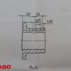Części zamienne - Typ: RMF Gegenflansch mit Gewinde 55x90x61x42mm. 34890