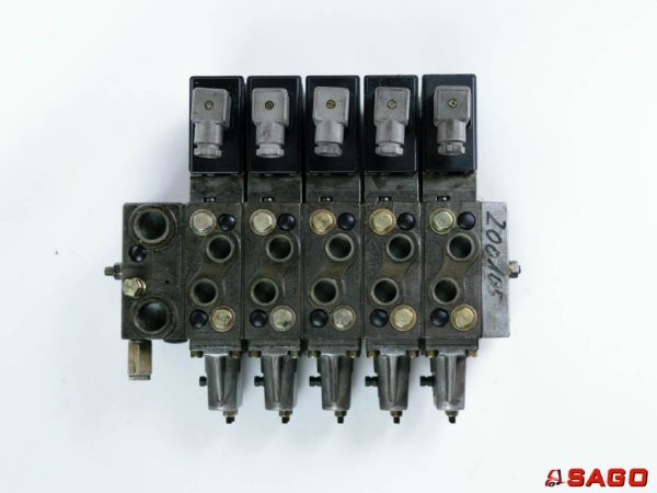 Hydraulika - Typ: Steuerschieber 5fach 200105 157U2496 15 5 22 150 BAR 24V 157B4125 Danfoss