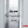 Elektryczne sterowanie i komponenty - Typ: 200010907 Kondensator ICW 0CT100uK160V 0316C BAUMANN JUMBO