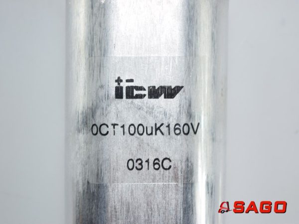 Elektryczne sterowanie i komponenty - Typ: 200010907 Kondensator ICW 0CT100uK160V 0316C BAUMANN JUMBO