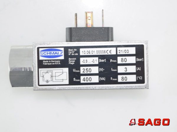 Baumann Elektryczne sterowanie i komponenty - Typ: 245257 Vacuumschalter VSV SCHMALZ 80Bar 250V 3A