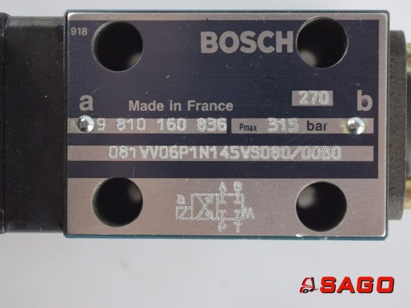 Elektryczne sterowanie i komponenty - Typ: 241333 Elektroventil 9 810160836 315 Bar  Bosch BAUMANN JUMBO