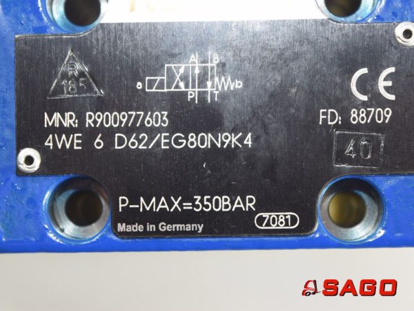 Lancer Elektryczne sterowanie i komponenty - Typ: 40170 Wegeventil NG 6 4/2 REXROTH 4WE 6 D62/EG80N9K4