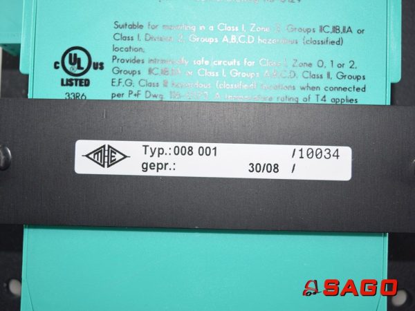 Baumann Elektryczne sterowanie i komponenty - Typ: 260112 Trennverstärker 008 001