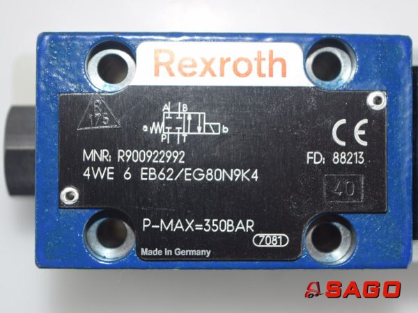 Jumbo Elektryczne sterowanie i komponenty - Typ: 241402 Wegeventil NG 6 4/2 REXROTH R900922992 203710 A239 80VDC  30W