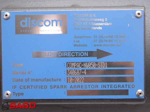Części zamienne - Typ: Discon COMPAC - NW050- STD1