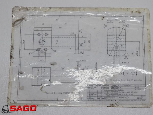 Hydraulika - Typ: Olverteiler Fahrpumpe RMF 20495 L=150