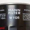 układy chłodzenia i wydechowe - Typ: Olfilter Mann W1126