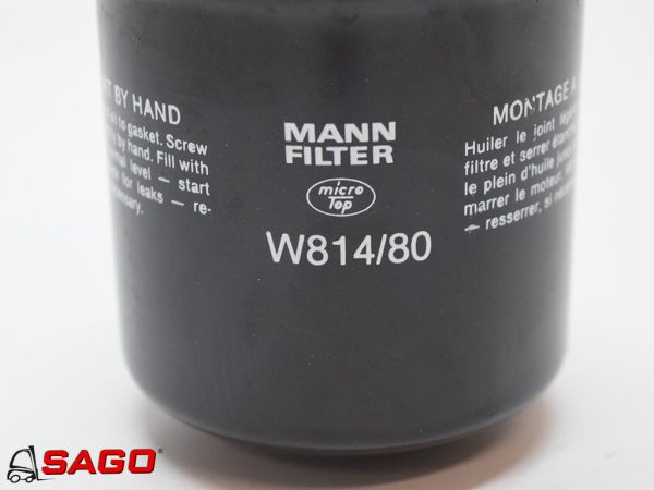 układy chłodzenia i wydechowe - Typ: Olfilter Mann W814/80
