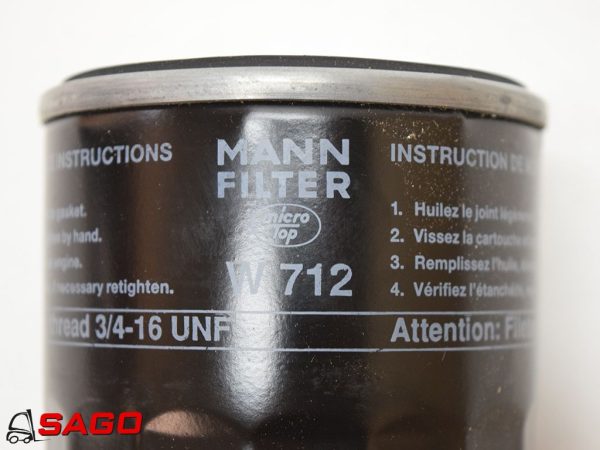 układy chłodzenia i wydechowe - Typ: Olfilter Mann W712