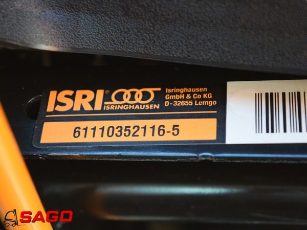 siedzenia i zadaszenia - Typ: Fahrersitz ISRI 61110352116-5