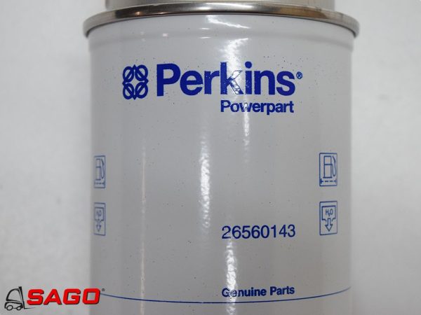 układy chłodzenia i wydechowe - Typ: Fuel filter Perkins 26560143