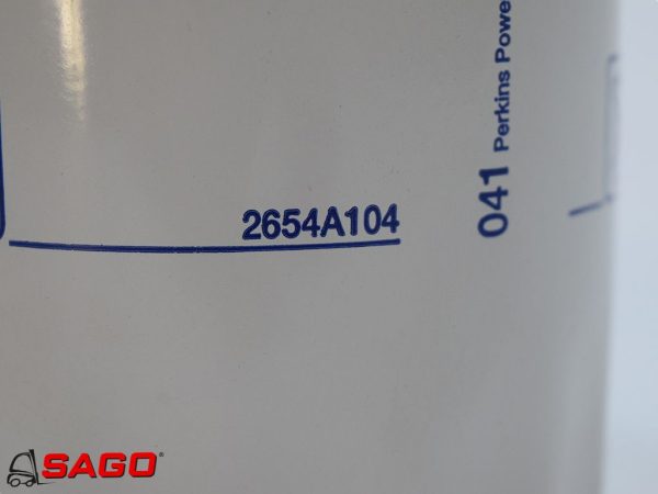 układy chłodzenia i wydechowe - Typ: Olfilter Perkins 2654A104