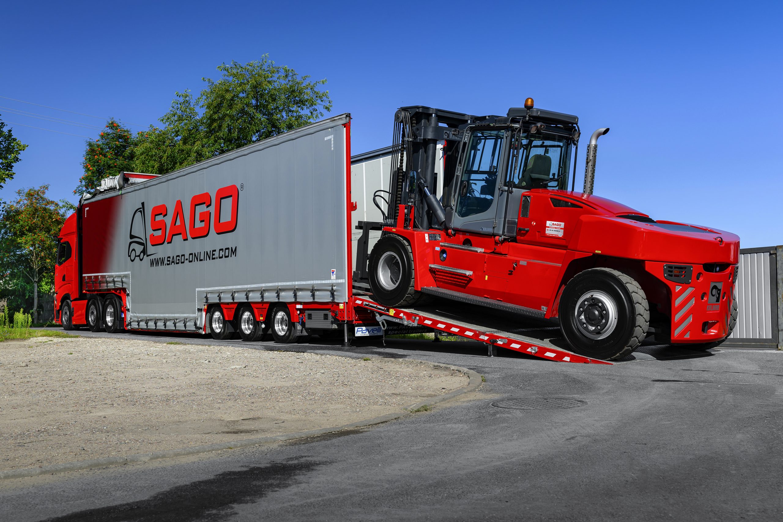 Sago - transport wózków widłowych